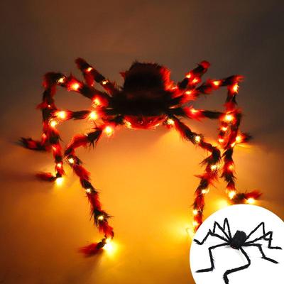 Leuchtender Halloween Spinnenanhänger zur Partydekoration