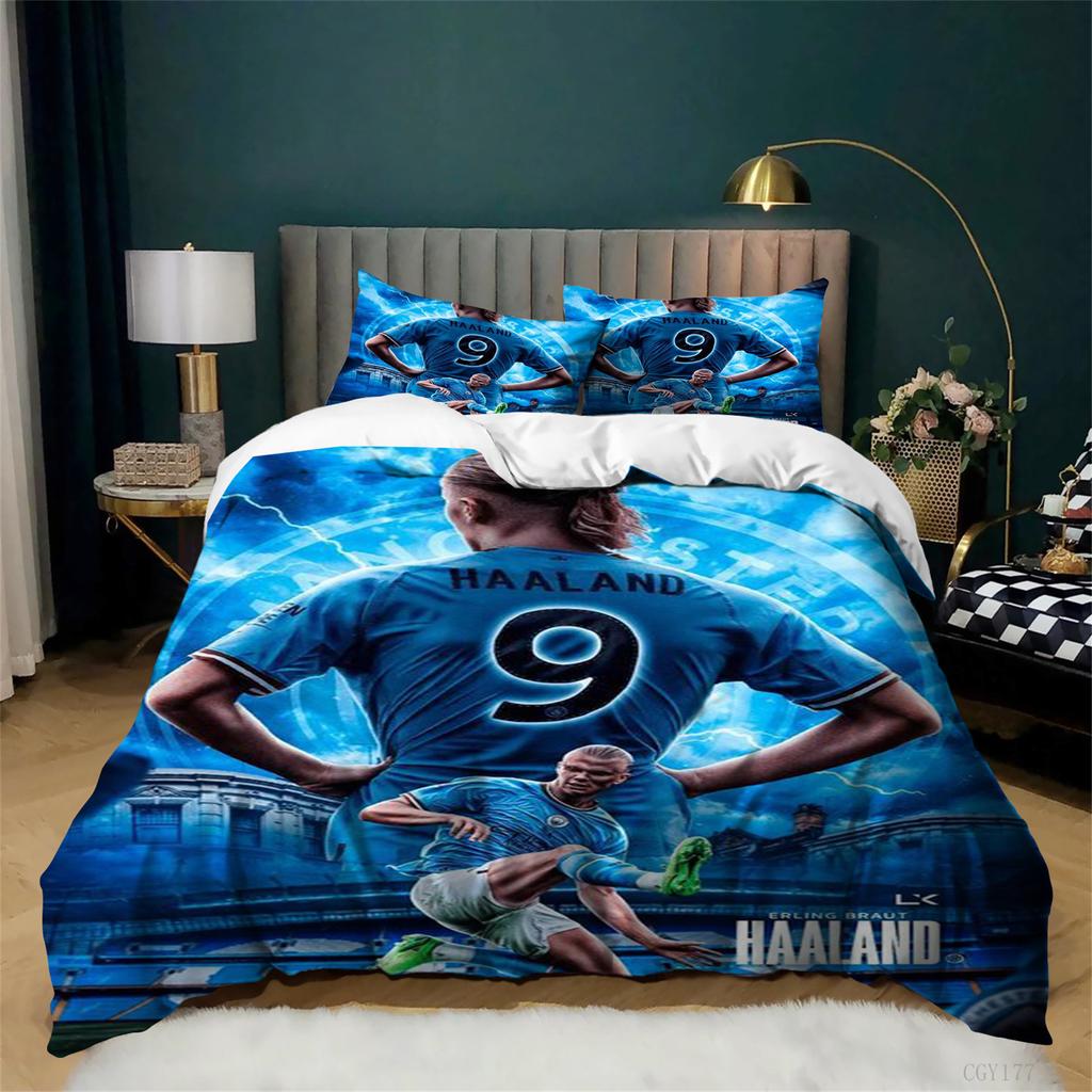Er-ling Duvet Cover Set All Season Lightweight Bedding Set Ha-ala-nd Comforter Set(1 Duvet Cover+2 Pillowsham)