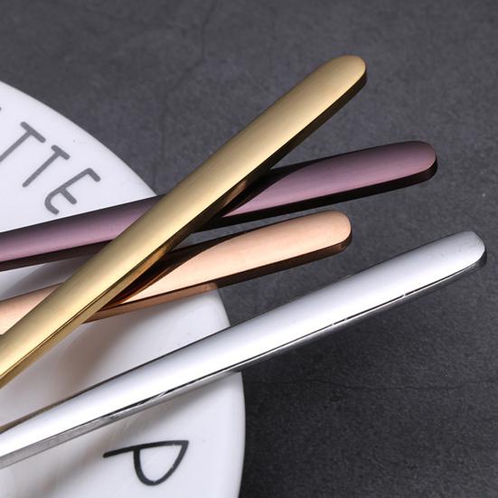 Stainless Steel Spoon Kitchen Long Handle Coffee Dessert Cocktail Stirring Scoop