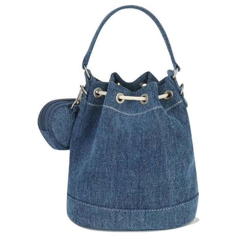 New COVERNAT Cotton Bucket Bag Handbag Regular Women's Denim Blue CO2400TB85DE