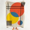 Coperta in Flanella Stile Bauhaus Adatta per Divano Soggiorno Camera da Letto