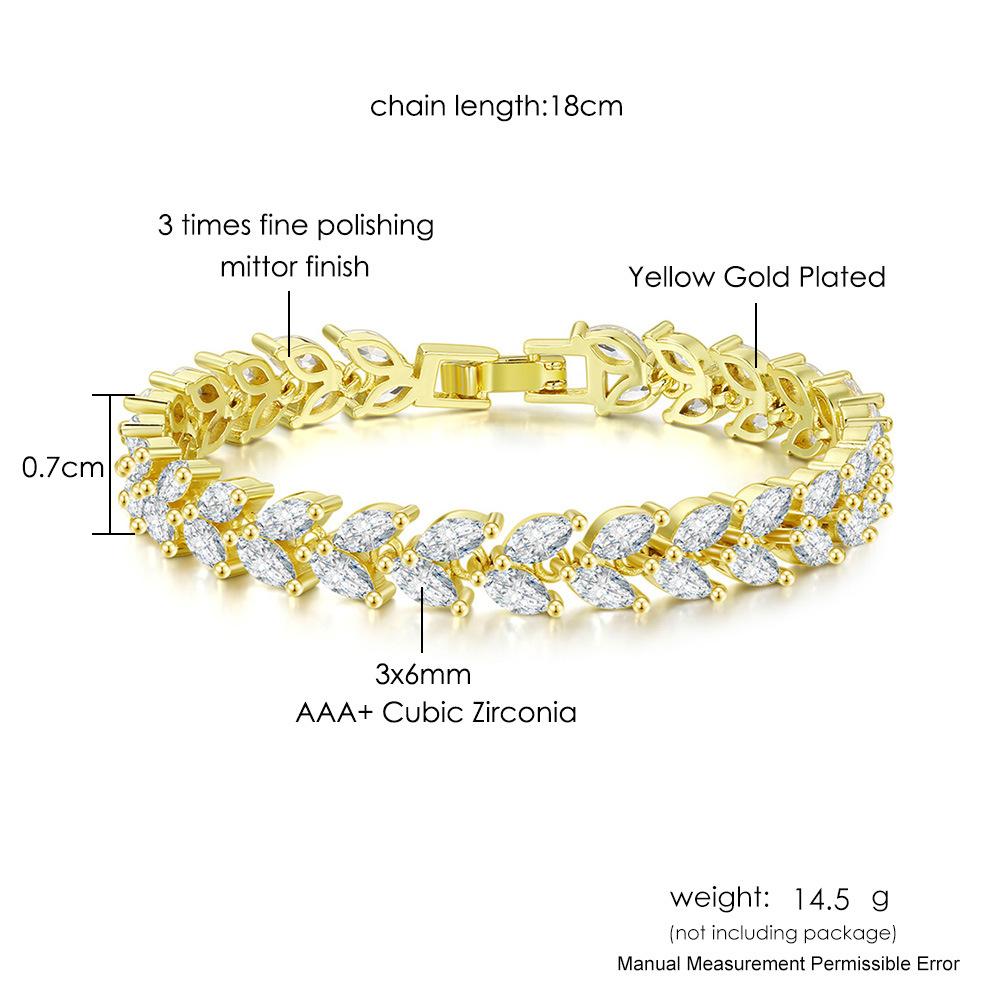 Popular Heavy Industry Horse Eye Stone Bracelet Women'S Light Luxury Full Of Diamonds Crystal Zircon Jewelry