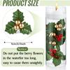 12Pcs/set Handmade Artificial Christmas Leaves Cute Mini Christmas Holly Wreaths Foam DIY Bonsai Plant Accessories Home Decor
