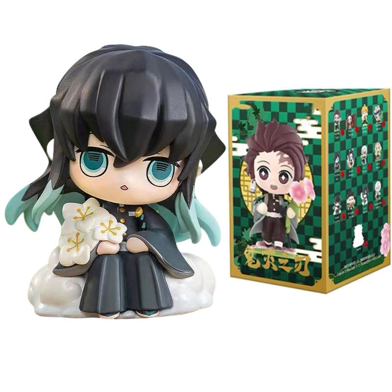 2026 Tanjiro Kamado Nezuko Demon-Slayer Anime Cartoon Figure Blind Box Creative  Statue Ornament Surprise Gift Box