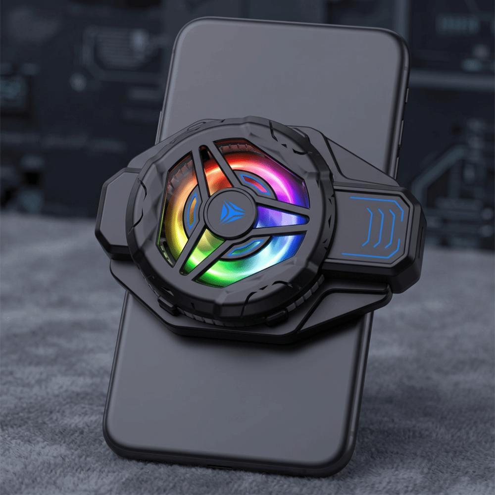 Back-Clip Mobile Phone Cooler 2 in 1 Mobile Phone Cooling Fan Phone Game Cooler Live Broadcast