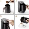500ml Paslanmaz Çelik Moka Pot Kahve Makinesi Yarı Otomatik Türk Kahvesi Makinesi Termal Bardaklı Espresso Demleme için