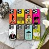 J-Jean-N J-Jullien-N M-Minimalist Art Phone Case For iPhone17,16,15,14,13,12,11 Plus,Pro Max Black Candy Silver Phone Case