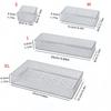 Acrylic Drawer Divider & Cosmetic Organizer Set for Dorms