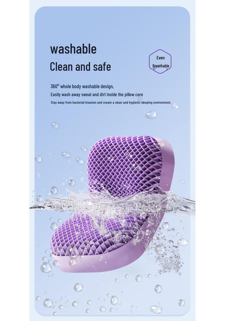 Cross-Border Pectin TPE Neck Support Pillow - Breathable, No-Pressure, Wing Design, Latex, Washable, Influencer-Approved Pillow