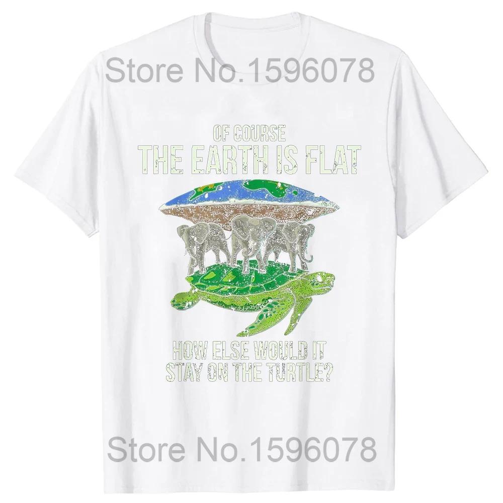 Funny Flat Earth Astronaut T Shirts Cotton Streetwear Short Sleeve Birthday Gifts Summer Style Fashion T-shirt Mens Clothing