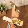 Women's High-heeled Sandals - Fashionable and Versatile Shoes, Large Size Shoes