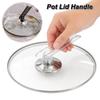Durable Replacement Pot Lid Long Handle Heat Resistant Pan Lid Grip Pot Cover Top Universal