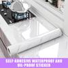Self Adhesive Marble Grain Contact Paper Waterproof Oil Proof Stain Resistant Easy Clean for Kitchen Countertop Bathroom Renovation