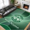 Crystal Velvet Rug Custom Name Text, Soft Non Slip Floor Mat Home DecorHibernian FC