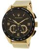 Traguardo Chronograph Gold Tone Stainless Steel Black Dial Quartz R8873612010 100M Men's Watch