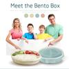 Children's Adult Bento Box Leak-Proof 3 Compartment Lunch Box Reusable Lunch Box