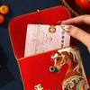 2026 Horse Year Lucky Money Bag Blessing Pattern Red Pocket Money Envelopes  Chinese New Year