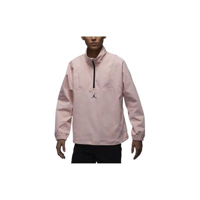 Jordan Sportowa Bluza z Kapturem Jednokolorowa z Kołnierzem Stójką i Półzamkiem Casualowa Męskie Bluzy z Kapturem Legendarny-Różowy DZ0556-622