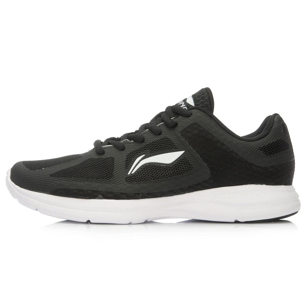 New LiNing Breathable Low Top Running Shoes Women's Black White ARBL038-4