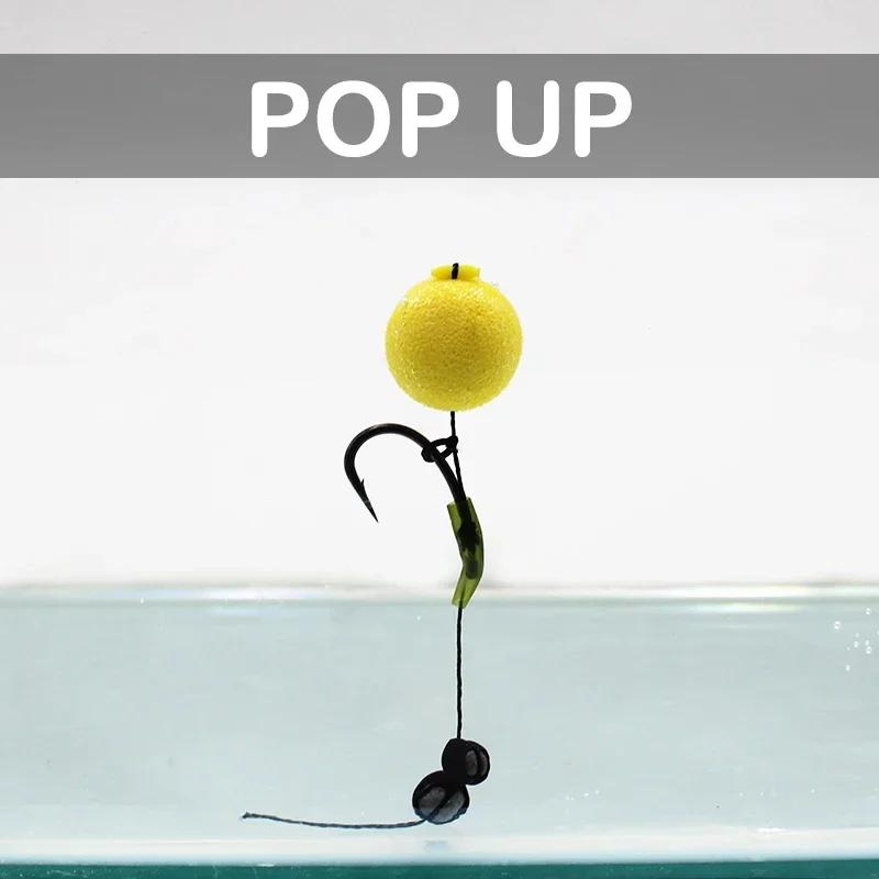 15x Carp Fishing Accessories 12mm/14mm Pop Up Foam Boilies Baits Lures For Carp Rig Chod Zig Rig Method Feeder Fishing Tackle