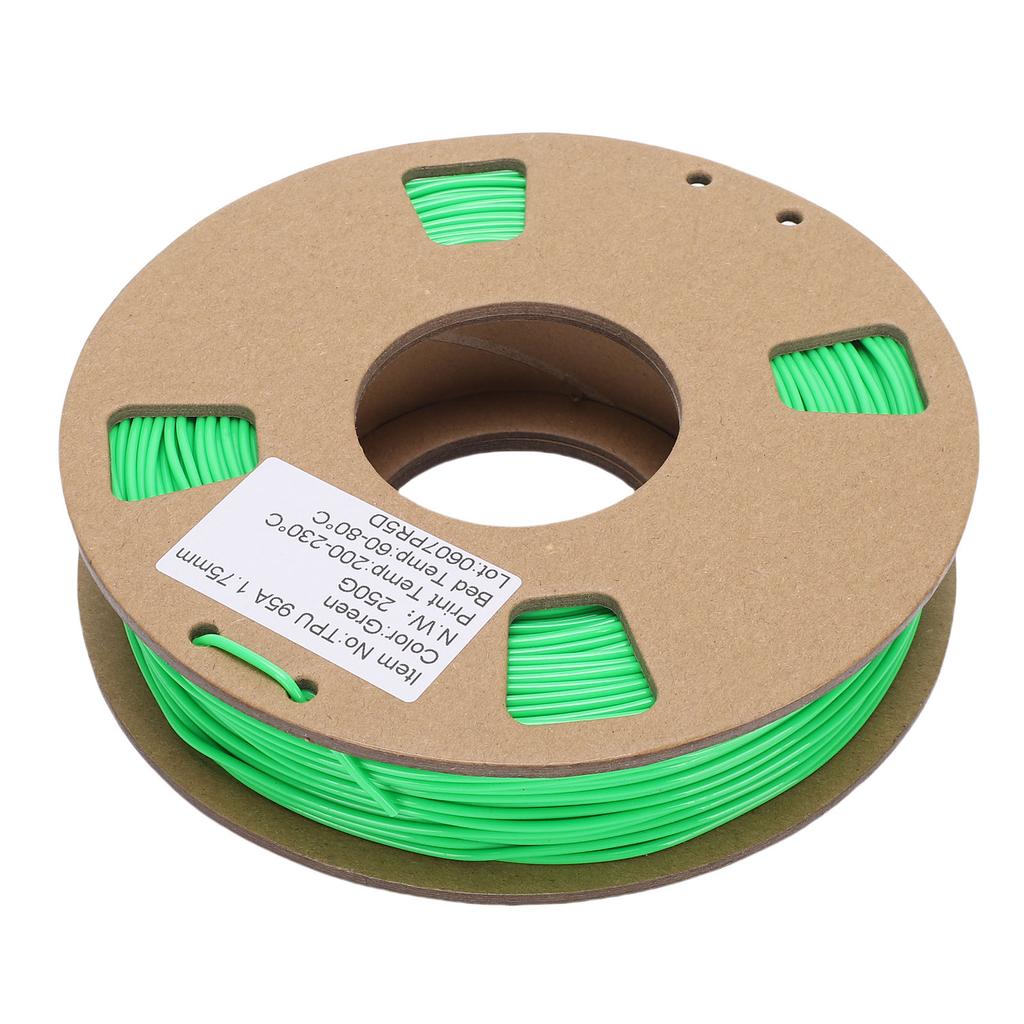 3D-Drucker Filament 250g 1.75mm 95A TPU Flexibel Hohe Elastizität Drucker Filament Ersatz 0.02mm Genauigkeit