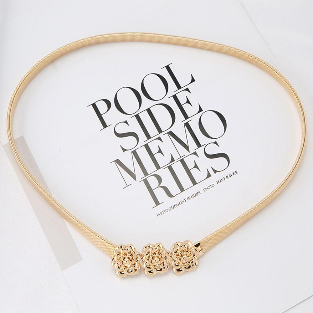 Accessories Gold Waist Corset Chain Belts Metal Waist Belts Women Waist Chain Metal Elastic Belt