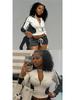 Stand-Up Collar Fitness Jacket & Top Set
