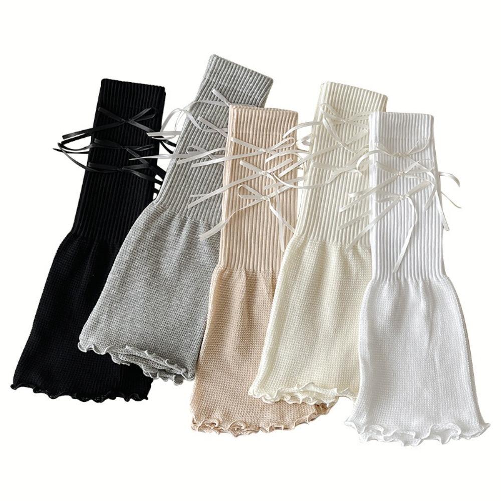 

Bowknot Bowknot Knitted Leg Covers Lace Pile Sock New Middle Tube Socks Gift сірий