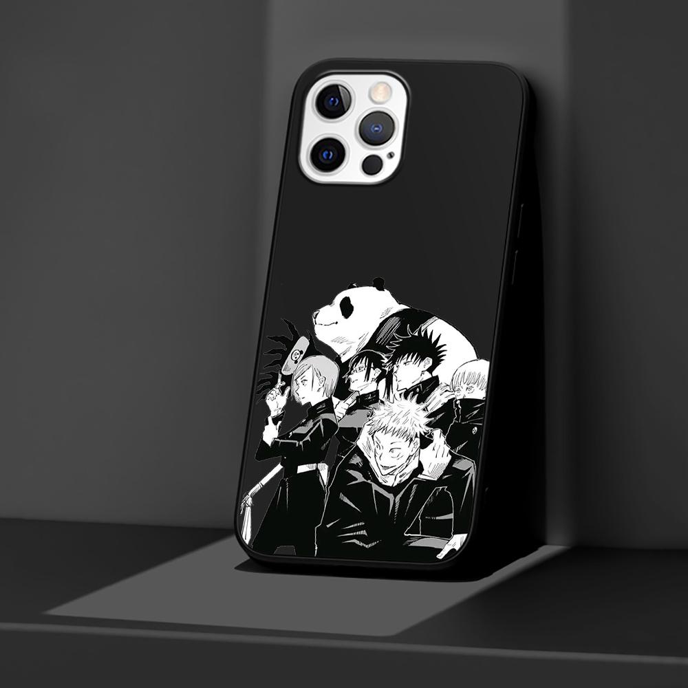 

Чехол для телефона Apple iPhone 14 11 13 Pro Max 12 Mini XR 7 8 + SE 2020 XS 6 6s Plus черный чехол для дзюдзюцу кайсен силиконовый чехол iPhone 14 Pro Max