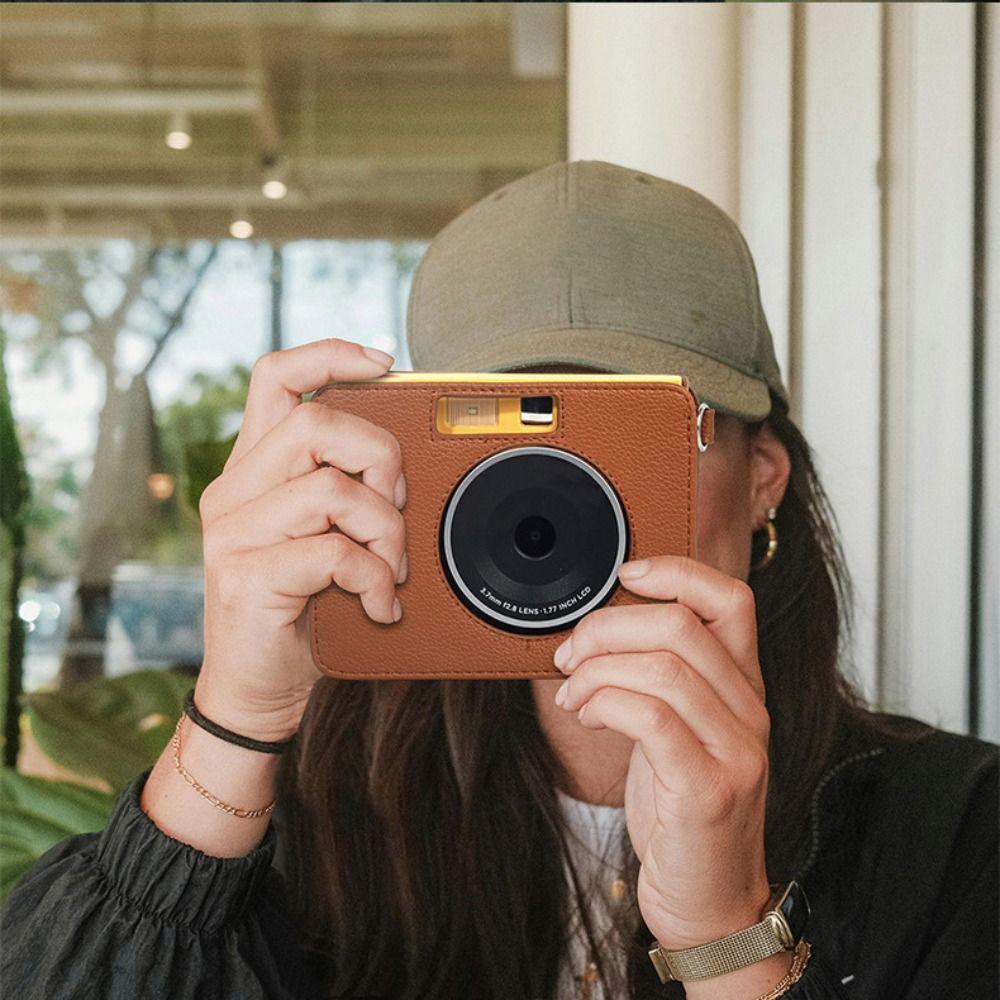 Shockproof Instant Camera Case PU Leather Storage Bag for Kodak Mini Shot 3 ERA Travel