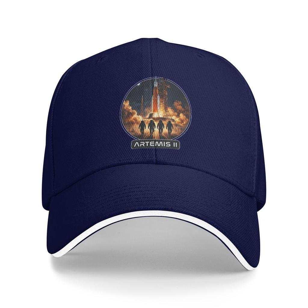 Artemis II Launch To The Moon Baseball Cap Unisex Design Trucker Hat Summer Yk Funny Tennis Skate SunProof Baseball Caps