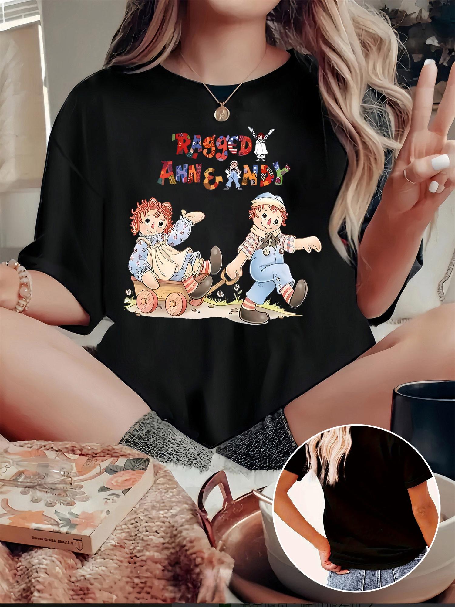Raggedy Ann & Andy Cartoon Doll Retro Style T-shirt XL