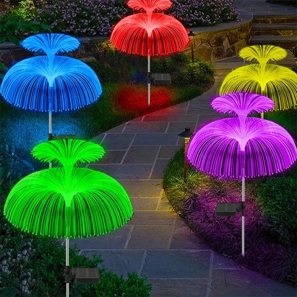 Waterproof Outdoor Solar Light 1/2/3/5 Layer Jellyfish Lawn Light  Yard/Pathway Decor
