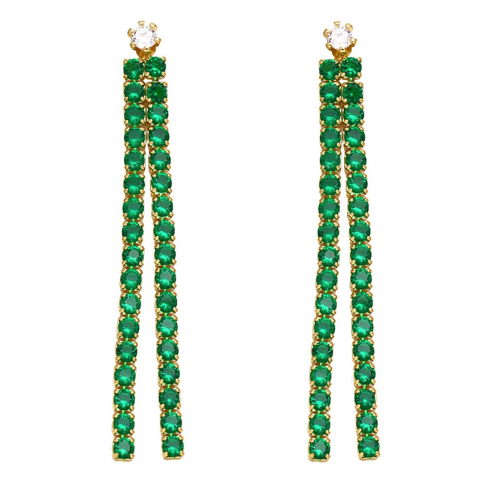 2023 New European And American Jewelry Long Simple Tassel Earrings Trendy Personality Niche Design Earrings Earrings
