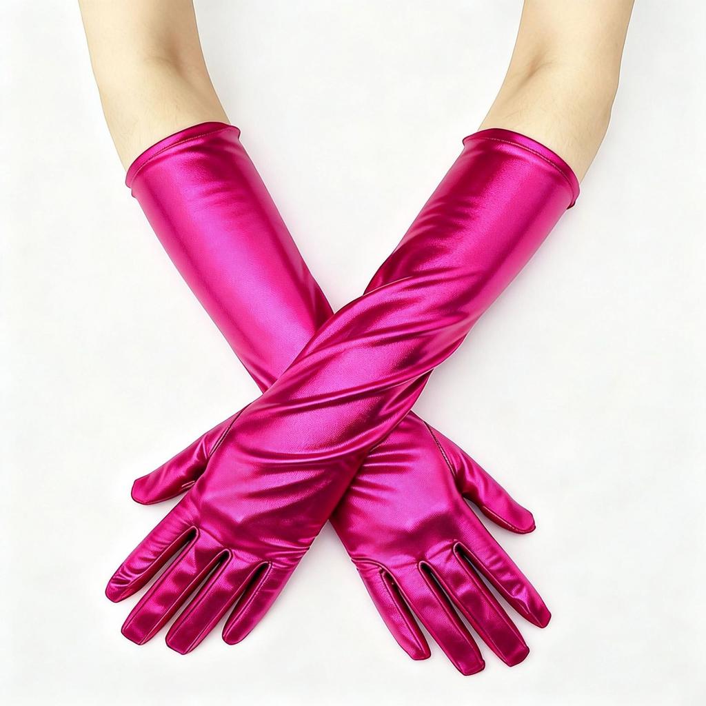 Stretch Leather Gloves for Halloween Party and Stage Performances
