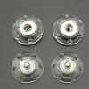 10pcs Invisible Round Transparent Resin Snap Button Plastic Snap Button for Cardigan Overcoat Handbags Sweater Clothes Accessory
