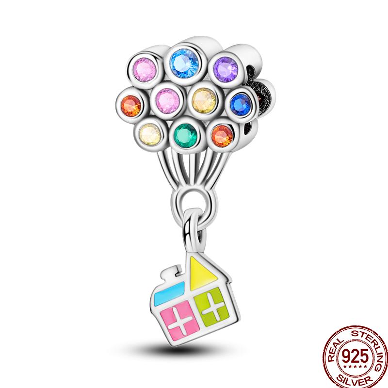 Copper Air Balloon Series Rocket Colorful Romantic Charm Beaded Beads Suitable For 3Mm Original Bracelet