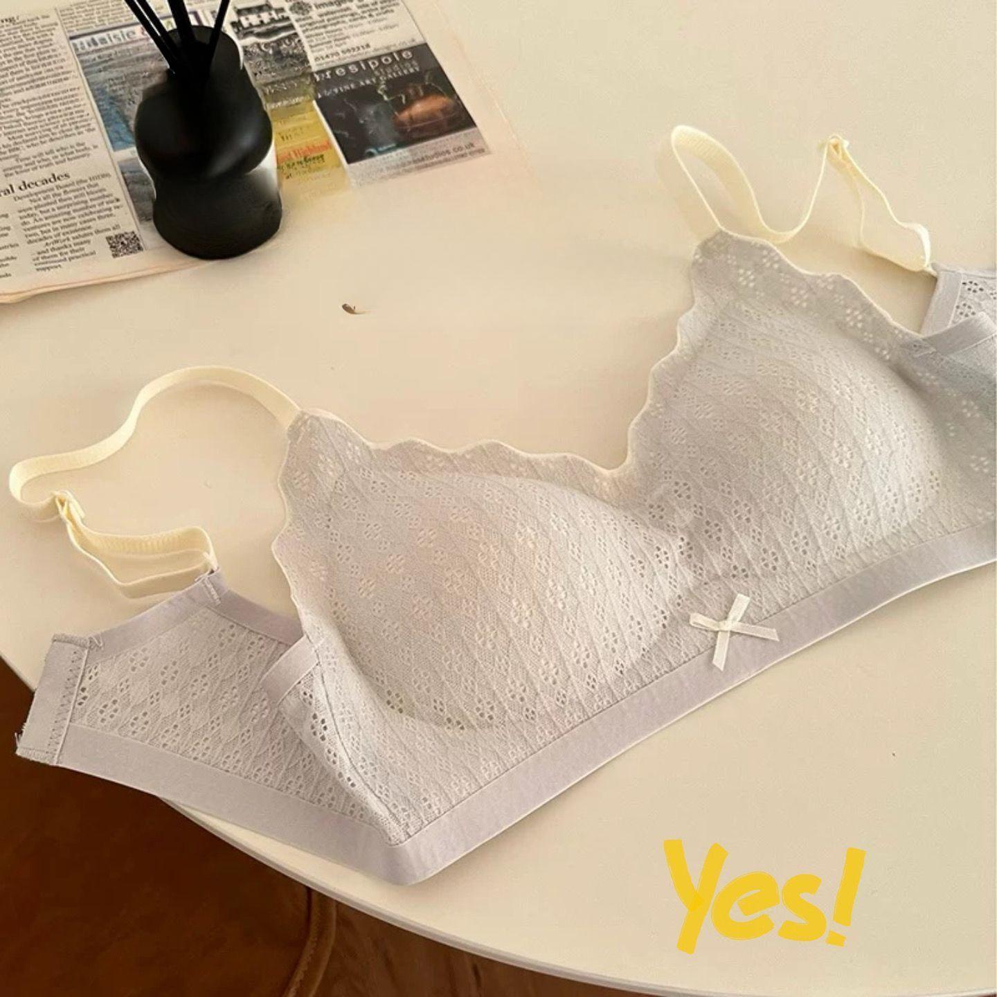 

Однотонное простое нижнее белье для девочек, кружевные пуш-ап бюстгальтеры для женщин, мягкое тонкое бесшовное нижнее белье без косточек с открытой спиной 32/70AB светло-серый