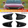 For Honda Accord 2018   - ABS Rearview Side Mirror Cover Wing Cap Exterior Door Housing Trim Adhesive Sticker