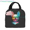 French Bulldogs Dog Insulated Lunch Bag for Women, Men, and Kids, Large and Reusable, Handle, Freezable Work and School Travel