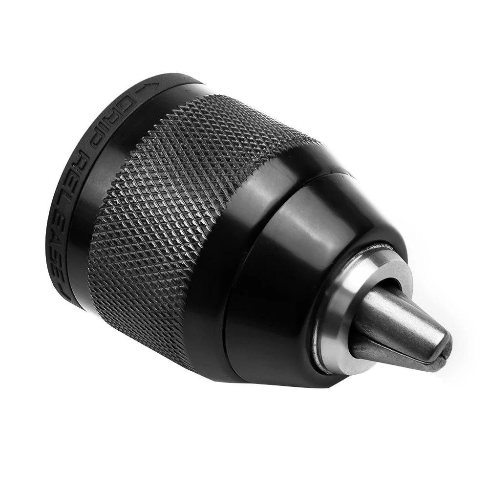Industrial Useful Drill chuck 2-13mm Steel 1/20-20UNF Equipment Tool Accessories Black Carbon shank Change Drill Keyless