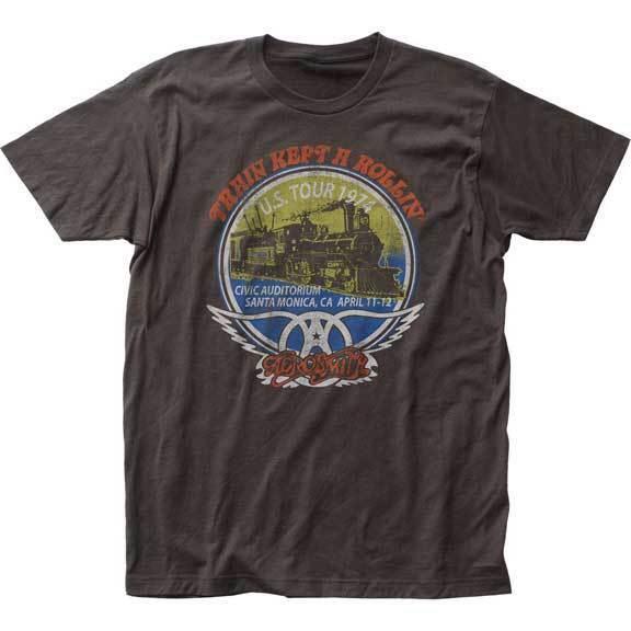 

Фирменные футболки унисекс Aerosmith Train Kept A Rollin Tour 1974 S