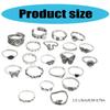 Set of 21 Unique Rings Punk Rings Set Intricate Opening Rings Suitable for Halloween and Everyday Fashion Accessories