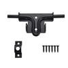 Slide Bolt Gate Latch Iron Bolt Sliding Lock Black Bolt Gate Lock with Screws for Outdoor Doors Sheds Barn Door Home Hardware 1p
