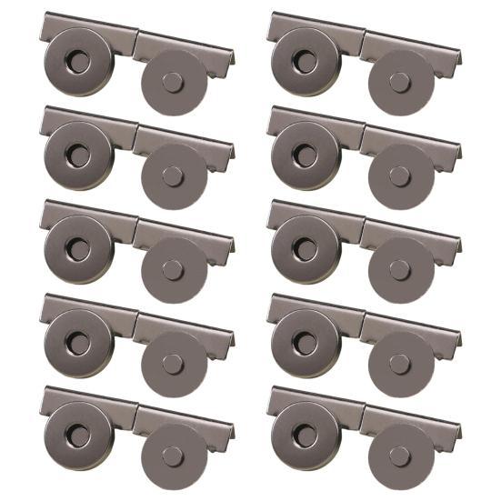 10 Pairs Magnetic Snaps No-sew Snap Buttons Bags Closures Snap Fasteners for Purses Totes Clothing DIY Crafts Leather Goods