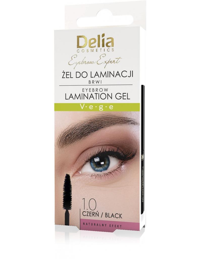 Delia Cosmetics Eyebrow Expert Eyebrow Lamination Gel Black 4ml