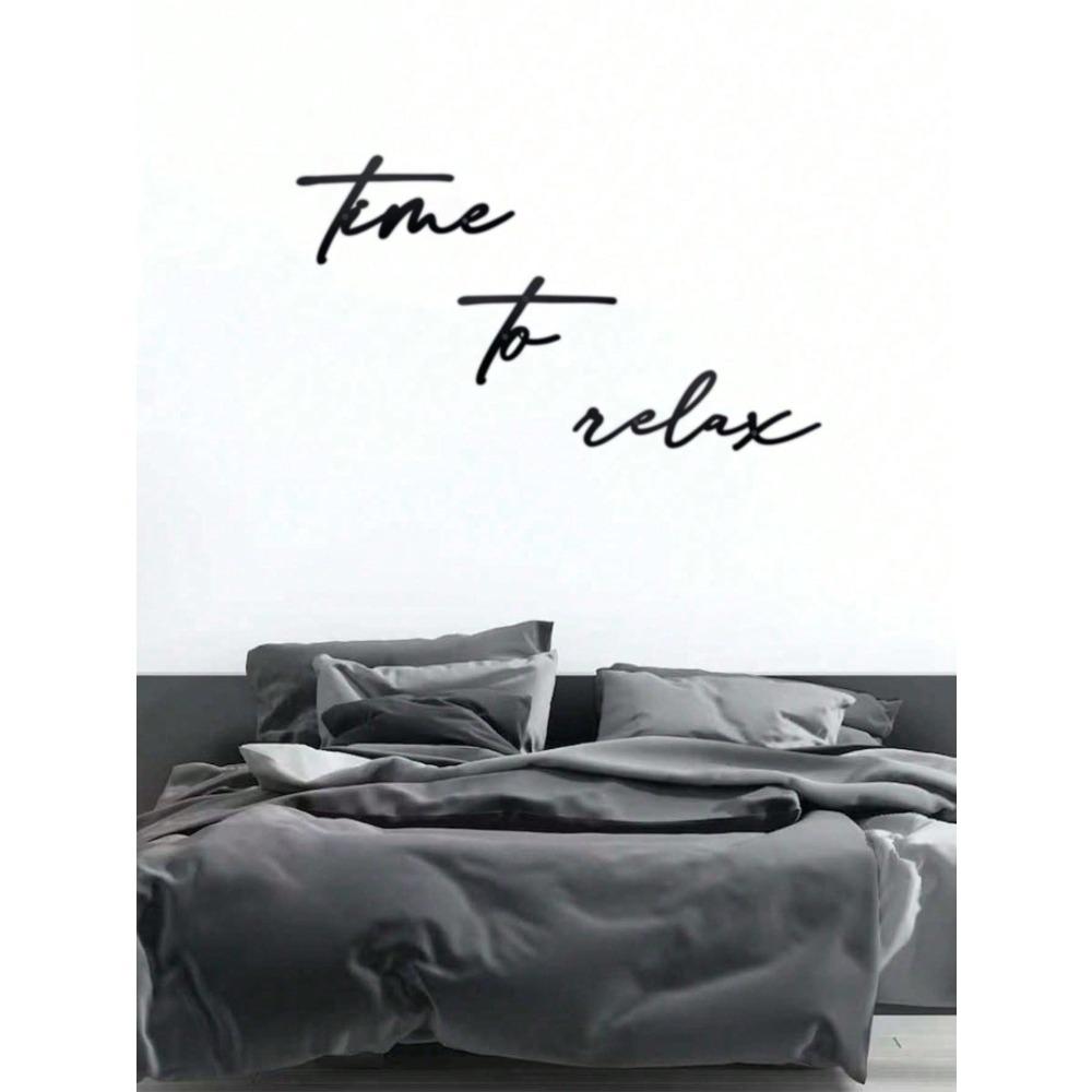 Modern Black Metal Wall Decor Set of 3 Home Relaxing Art Hanging Ornament for Living Room Bedroom Bathroom