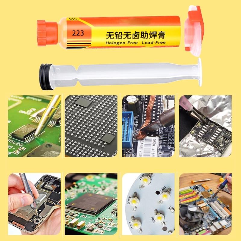 BGA Flux Paste Soldering Flux for Mobile Phone Repair Soldering No Clean High Activity for Electronics LED Soldering