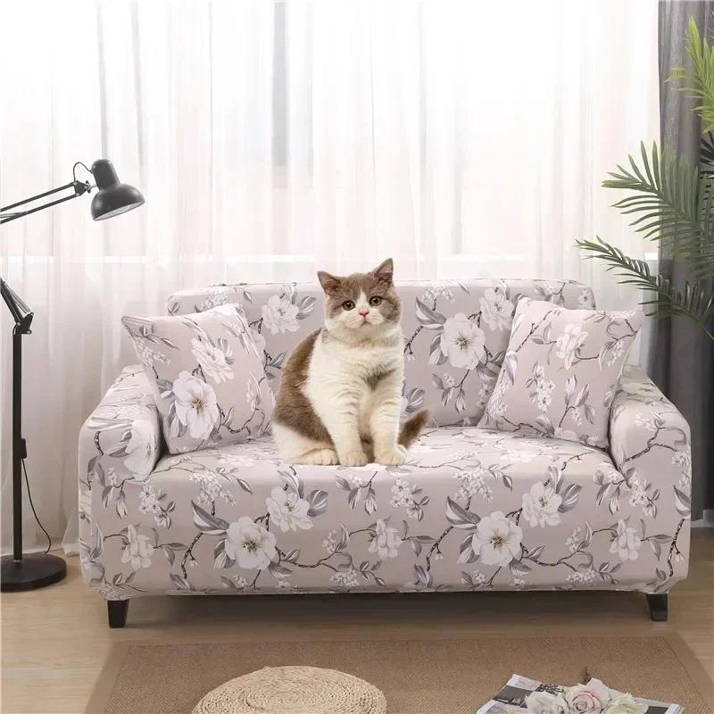 Printed Sofa Cover Stretch Couch Cover Sofa Slipcovers for Couches and Loveseats Washable Furniture Protector for Pets Kids