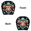 Car Seat Headrest Covers for Men Women 2Pcs Halloween Covers, Scottish Highland Cow Face Easy Install Vehicle Protector, Breathable Auto Decor